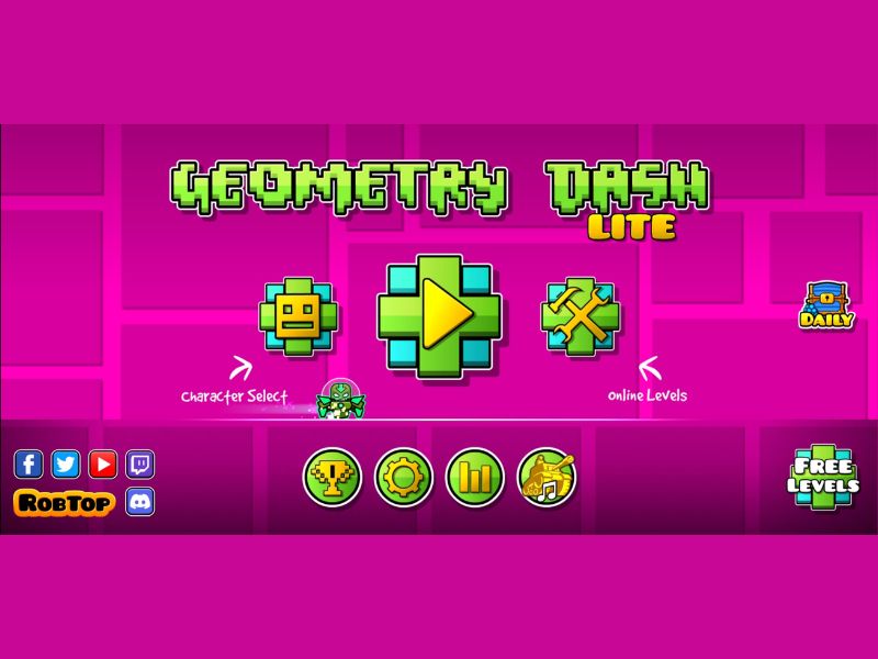 Nhân vật và hiệu ứng trong Geometry Dash 2.2 Mod