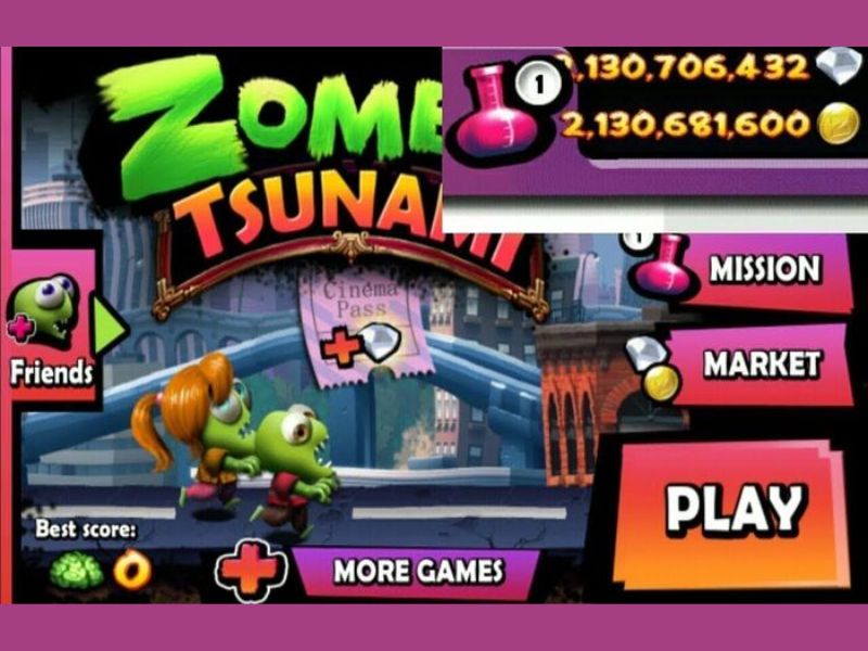 Tính Năng Nổi Bật Của Zombie Tsunami Hack