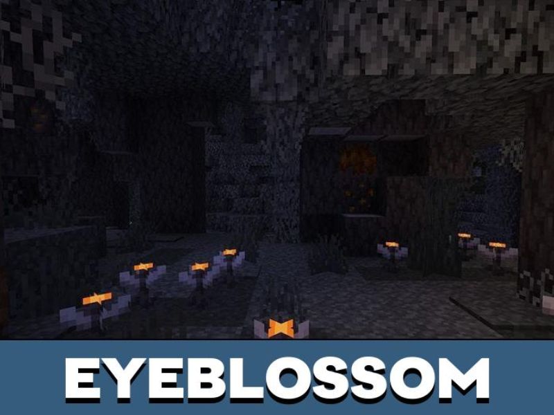 Loài hoa Eyeblossom trong Minecraft 1.21.50 APK
