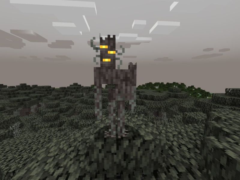 Sinh vật Creaking trong Minecraft 1.21.50 APK