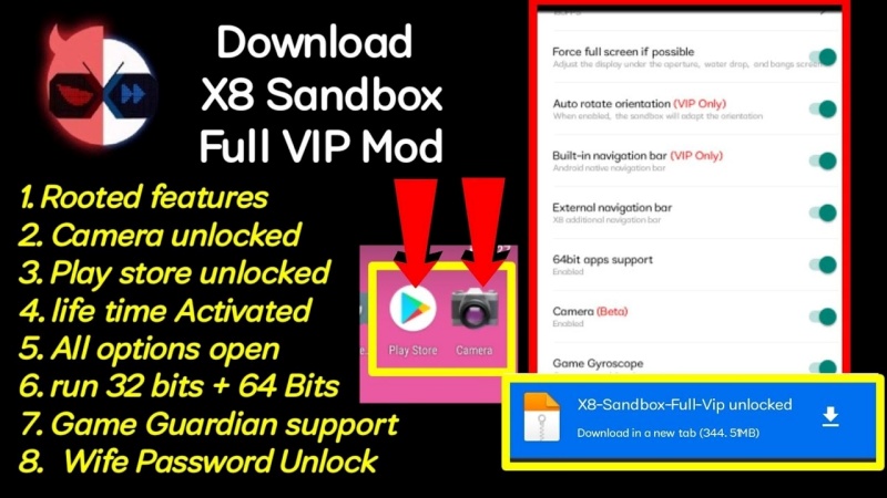 Tính Năng Nổi Bật Của X8 Sandbox APK VIP
