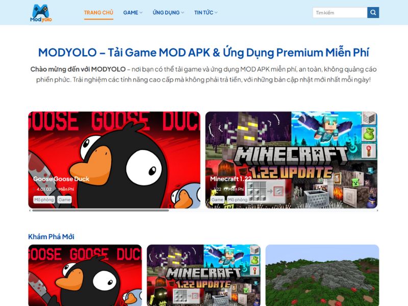 Truy cập MODYOLO và tải file Hero Wars Hack