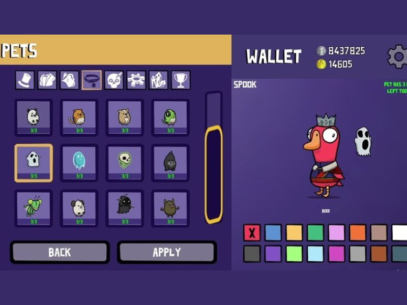 Tùy chỉnh nhân vật trong Goose Goose Duck APK